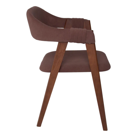 Полукресло Дольче, велюр Коннект 36, каркас старый орех - фото 3