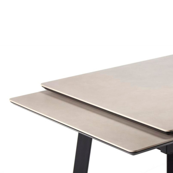 Керамический стол Норман 120(180)х80 carmen light grey / черный Керамический стол Норман 120(180)х80 carmen light grey / черный - фото 5