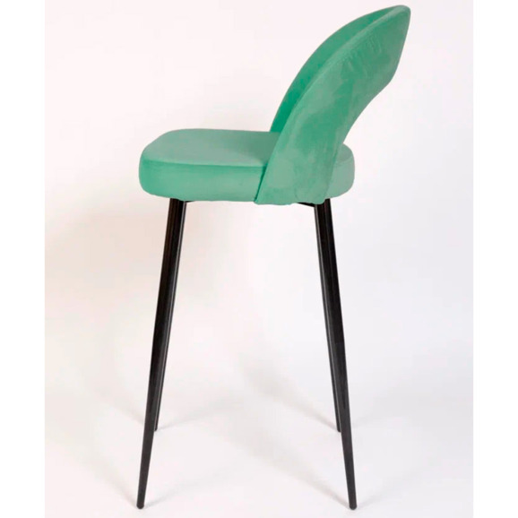 Стул Пиннате, барный, мятный, черный, велюр - фото 4