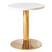 Фотография товара Стол журнальный 0869DT, золотой, белый от компании ChiedoCover.