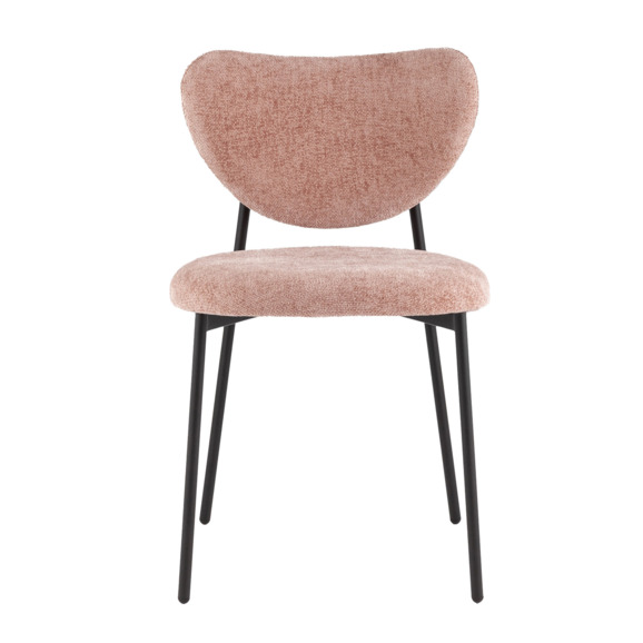 Стул Рина, шенилл пыльно-розовый - фото 6