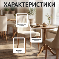 Фотография товара Стул Конгсберг, велюр Велютто 01, ножки бук морилка белая от компании ChiedoCover.