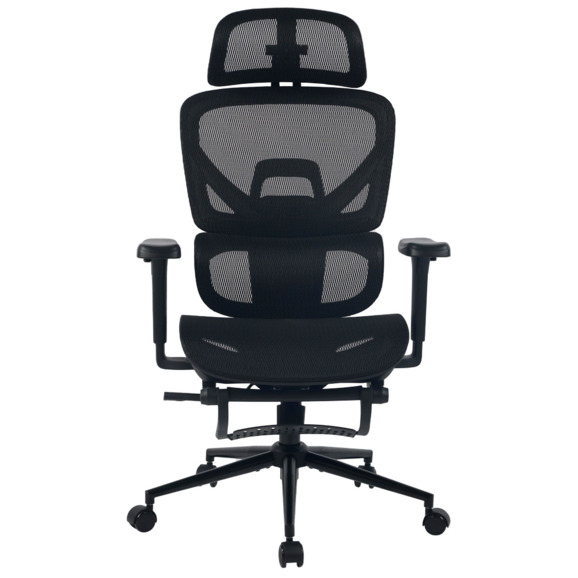 Кресло офисное TopChairs Vertus, черная сетка - фото 2