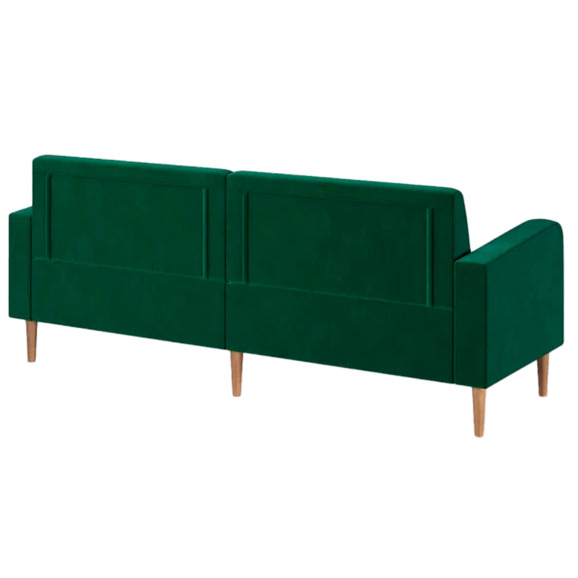 Диван Папилла, велюр, 202 см, зеленый - фото 3