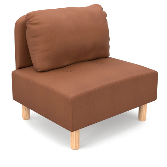 Кресло Десвилль, коричневое - фото 1
