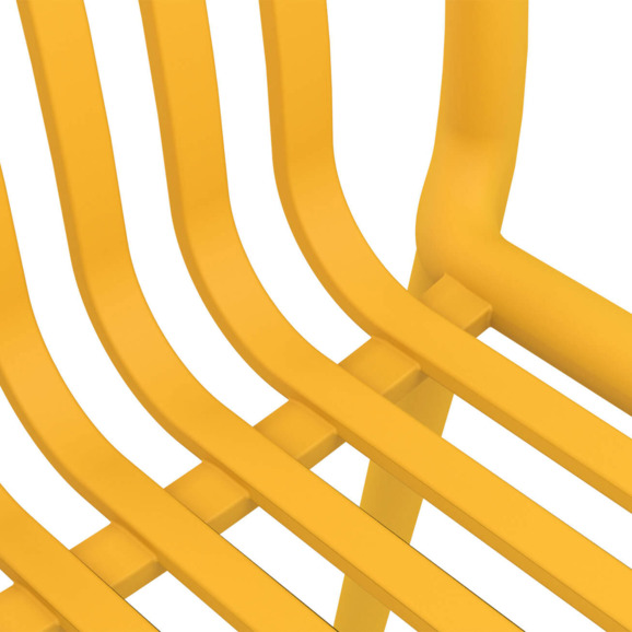 Стул Gorg с подлокотниками, желтый - фото 5