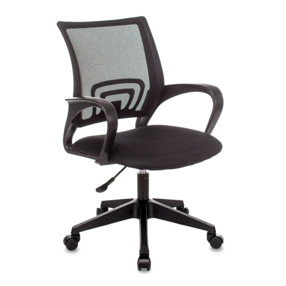 Кресло офисное TopChairs ST-Basic сетка/ткань черный - фото 1