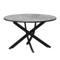 Настоящее фото товара Стол нераздвижной Геометрия 2, 1000, фаерстоун, черный муар, произведённого компанией ChiedoCover