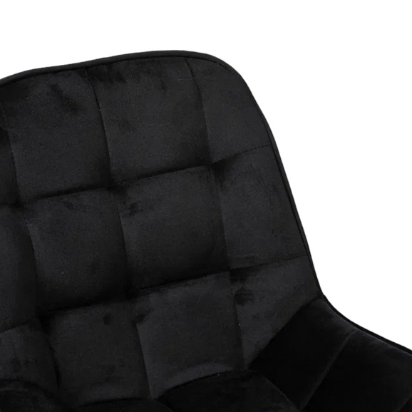 Стул Мускус, пирамида, велюр, черный, золотой - фото 5