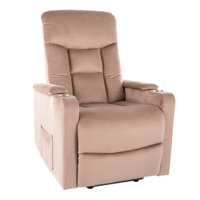 Настоящее фото товара Кресло Spine, раскладное, темно-бежевый, произведённого компанией ChiedoCover