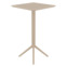 Настоящее фото товара Стол пластиковый барный складной Sky Folding Bar Table 60, бежевый, произведённого компанией ChiedoCover