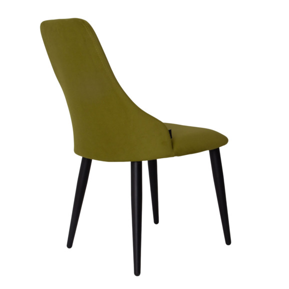 Стул Аэр, велюр Newtone Green, ножки металл 40*20 RAL9005 - фото 3