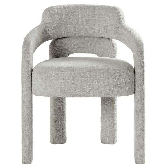 Стул Avella, светло-серый, шенилл - фото 2