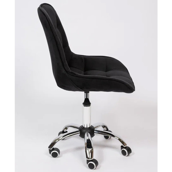 Стул Мускус, хром, черный, велюр - фото 3