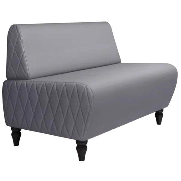 Диван Лотик, экокожа, серый - фото 1