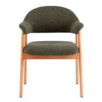 Фотография Стул обеденный Tavu с деревянными ножками, зеленый Фотография товара Стул обеденный Tavu с деревянными ножками, зеленый от компании ChiedoCover.