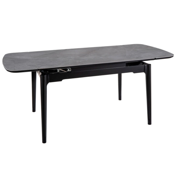 Стол обеденный Atrium, серый лак, черный - фото 2