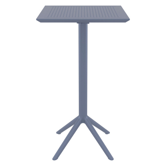 Стол пластиковый барный складной Sky Folding Bar Table 60, темно-серый - фото 2