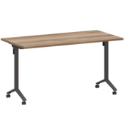 Фотография товара Стол мобильный складной дуб сафари, антрацит, 25 мм, 140*70 от компании ChiedoCover.