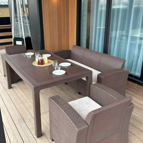 Обеденный комплект Lina LUX DINING S, коричневый - фото 3
