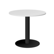 Фотография товара Стол круглый, белый, антрацит, D90 от компании ChiedoCover.