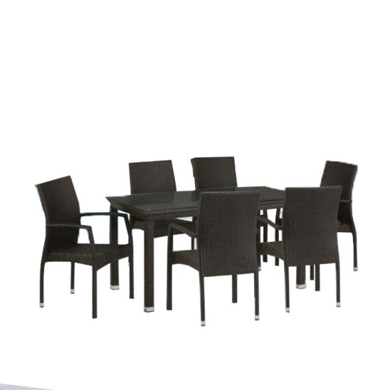 Комплект мебели Аврора, 6 стульев, brown - фото 1