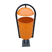 Фотография товара Уличная урна КОСМОС 30 л, оранжевая от компании ChiedoCover.