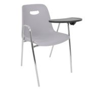 Фотография товара Стул VENEZIA (НА 4 НОЖКАХ С ПОДЛОКОТНИКАМИ И СТОЛИКОМ), серый от компании ChiedoCover.