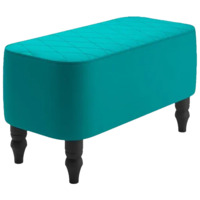 Настоящее фото товара Банкетка Лотик, экокожа, бирюзовый, произведённого компанией ChiedoCover