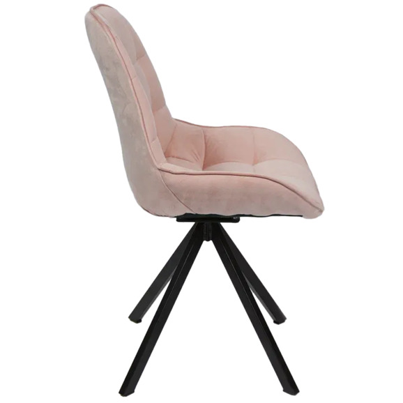 Стул Мускус, пирамида, велюр, розовый, черный - фото 3