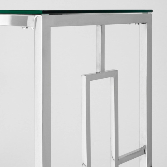 Консольный столик Бруклин 120 x 40 серебро - фото 3