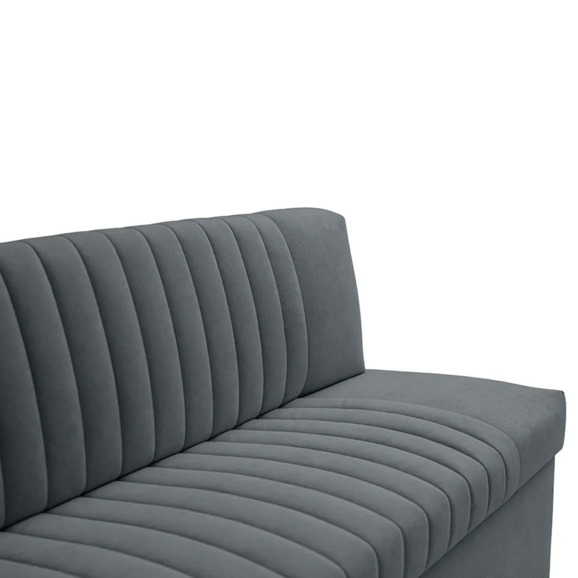 Диван для кухни Итан 183, темно-серый - фото 4