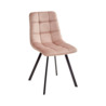 Стул Chilli бежевый велюр, черный каркас