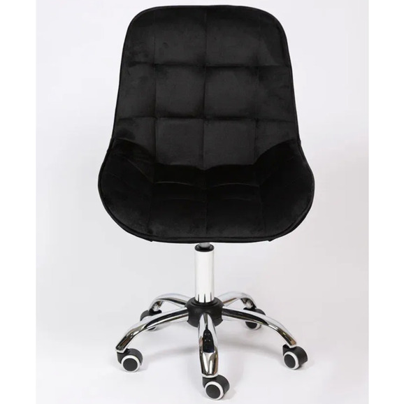 Стул Мускус, хром, черный, велюр - фото 2