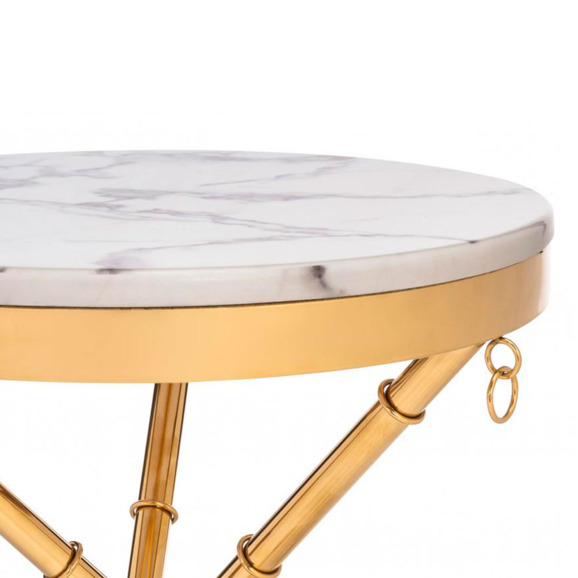 Журнальный столик Monika 50х55 marble / gold Журнальный столик Monika 50х55 marble / gold - фото 4