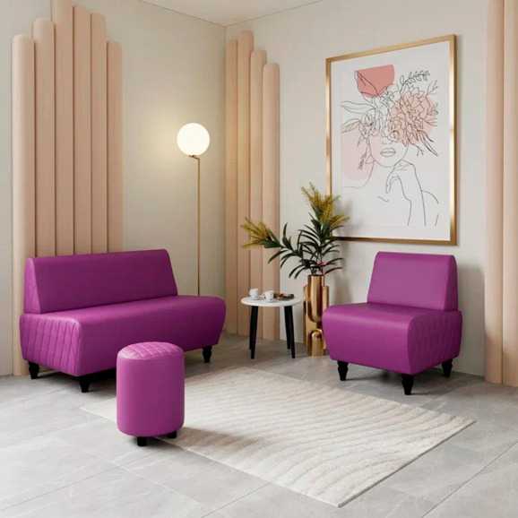 Диван Лотик, экокожа, фиолетовый Диван Лотик, экокожа, фиолетовый - фото 6