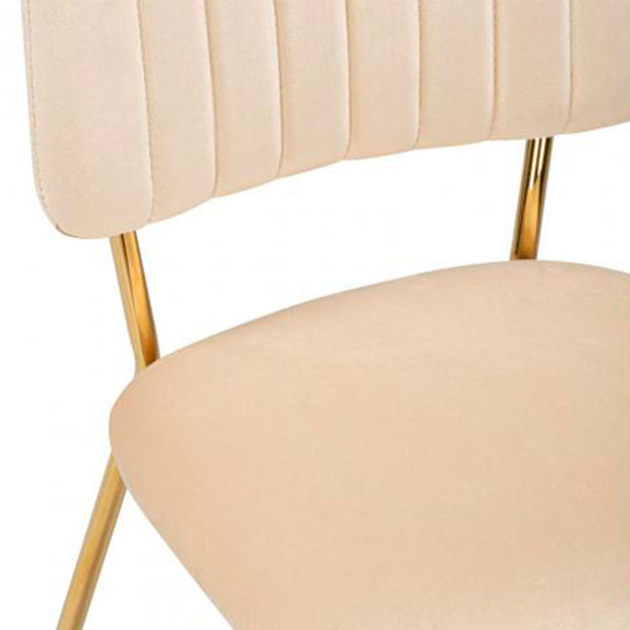 Стул на металлокаркасе Armond beige / gold Стул на металлокаркасе Armond beige / gold - фото 6