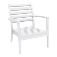 Настоящее фото товара Кресло пластиковое Artemis XL, белый, произведённого компанией ChiedoCover
