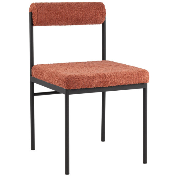 Стул обеденный Балла, букле, коралловый Стул обеденный Балла, букле, коралловый - фото 1