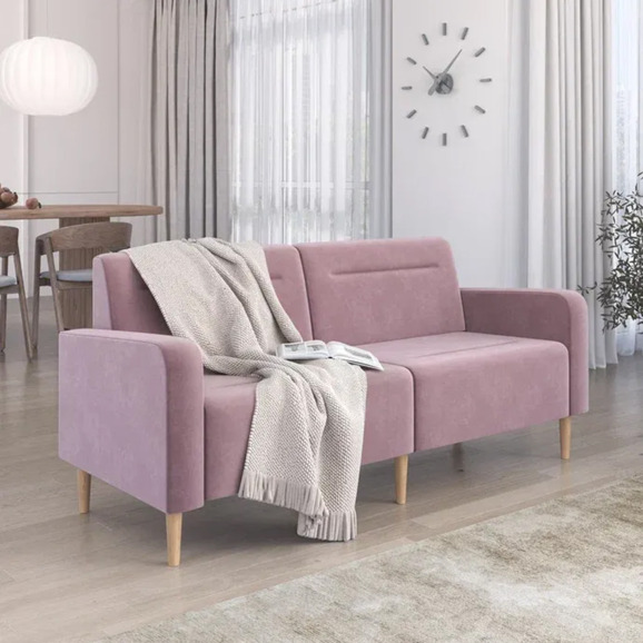 Диван Папилла, велюр, 182 см, сиреневый - фото 5