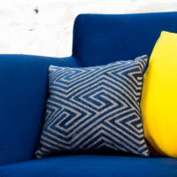 Декоративная подушка Лацио, синяя