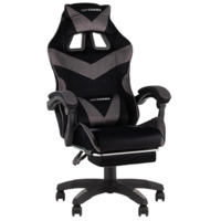 Фотография Кресло спортивное TopChairs MG-7019 велюр черно-серый от производителя ChiedoCover, картинка продукции, реальное фото товара Настоящее фото товара Кресло спортивное TopChairs MG-7019 велюр черно-серый, произведённого компанией ChiedoCover