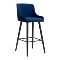 Настоящее фото товара Барный стул Mint, синий, без отстрочки, произведённого компанией ChiedoCover