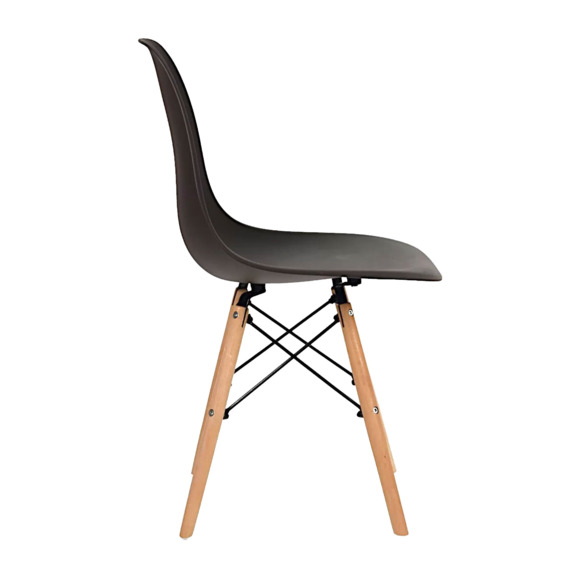 Стул пластиковый Eames DSW, горький шоколад - фото 3