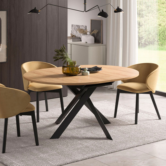 Стол Тави 1, черный, гикори натуральный - фото 3