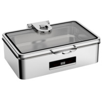 Настоящее фото товара Мармит электрический Limerence, 8,5 л, с откидной крышкой и окном сухой нагрев, произведённого компанией ChiedoCover