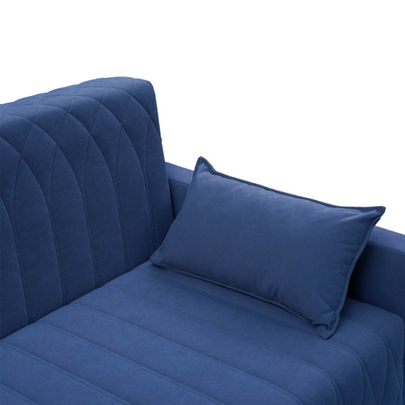 Диван-кровать Митчел Лео 122, синий - фото 4