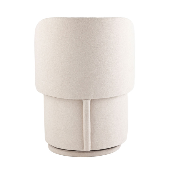 Пуф-трансформер Таунсвилл вращающийся с ящиком, букле молочный Пуф-трансформер Таунсвилл вращающийся с ящиком, букле молочный - фото 3