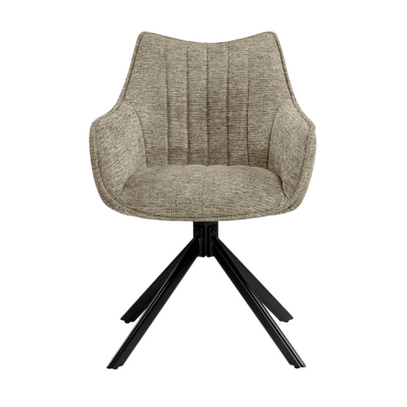 Стул на металлокаркасе Denever beige / black - фото 2