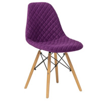 Настоящее фото товара Чехол Е07 на стул Eames, фиолетовый, произведённого компанией ChiedoCover
